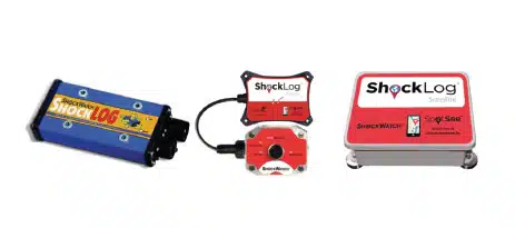 Shocklog monitora e registra as condições de impacto e vibração em cargas