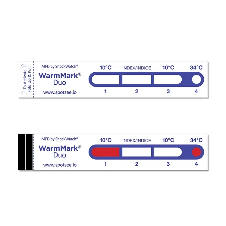 Etiqueta de Temperatura WarmMark® Duo